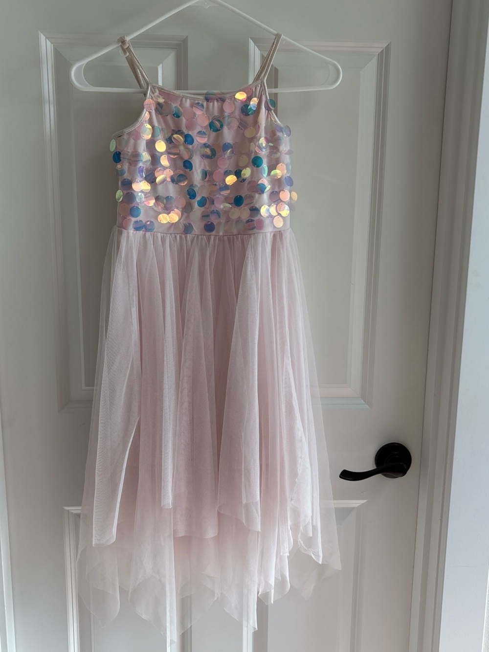 Cat & Jack Pink Iridescent Sequin Tulle Dress
